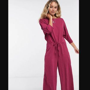 Lounge Jersey Tie-Waist Casual Jumpsuit